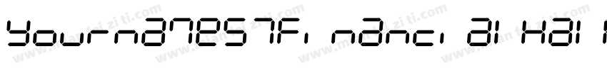 YournameS7FinancialHalf Medium字体转换